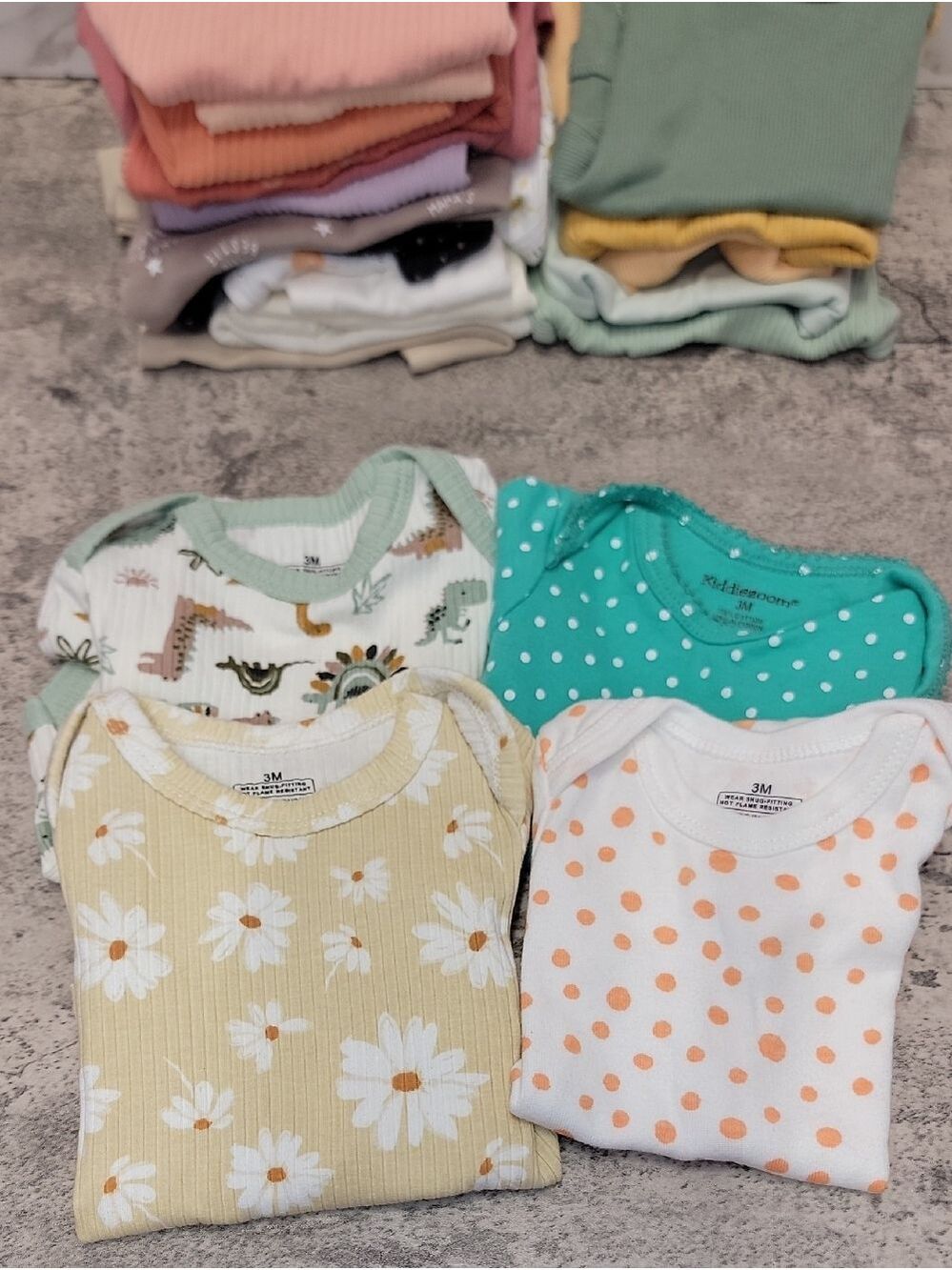 Large bundle of size 3 Months one piece bodysuits - Picture 2 of 8